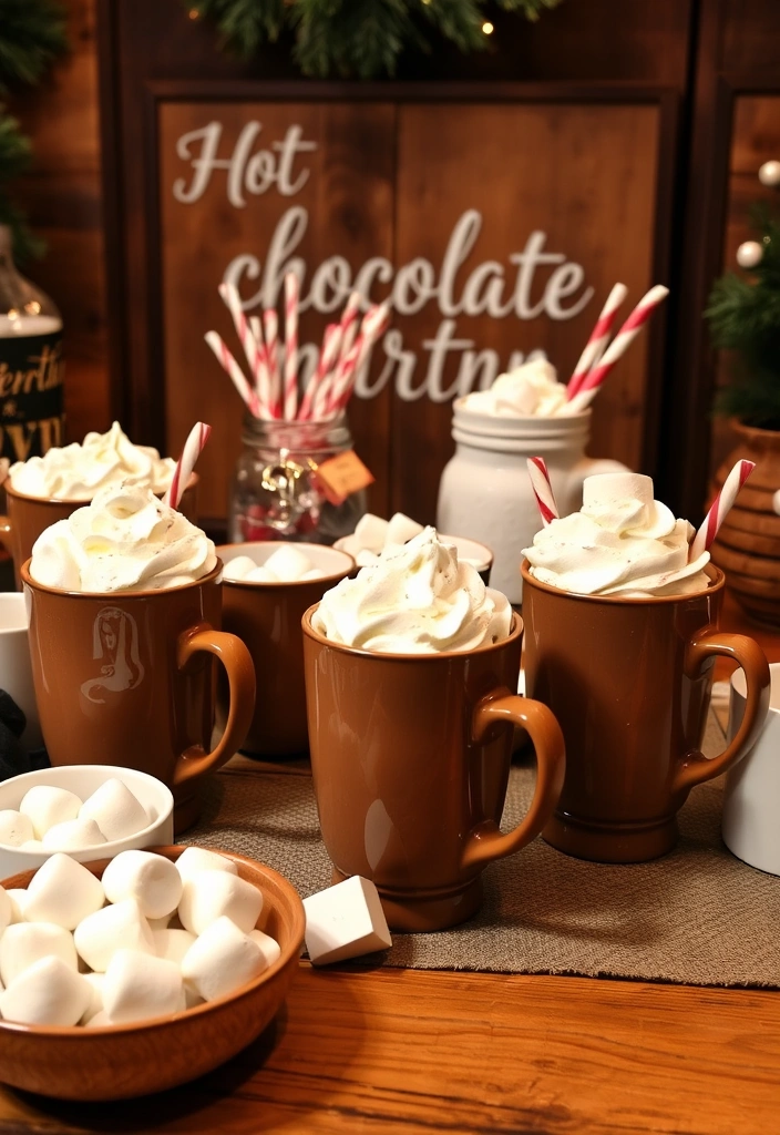 10 Cozy Winter Wedding Ideas That Will Leave You Speechless! - 4. Hot Chocolate Bar