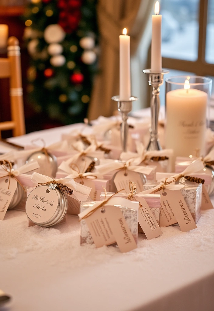 10 Cozy Winter Wedding Ideas That Will Leave You Speechless! - 8. Winter-Themed Favors