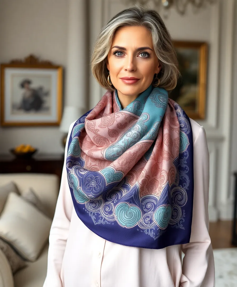 17 Must-Have Pieces for Your Old Money Wardrobe That Never Go Out of Style! - 12. Quality Silk Scarf