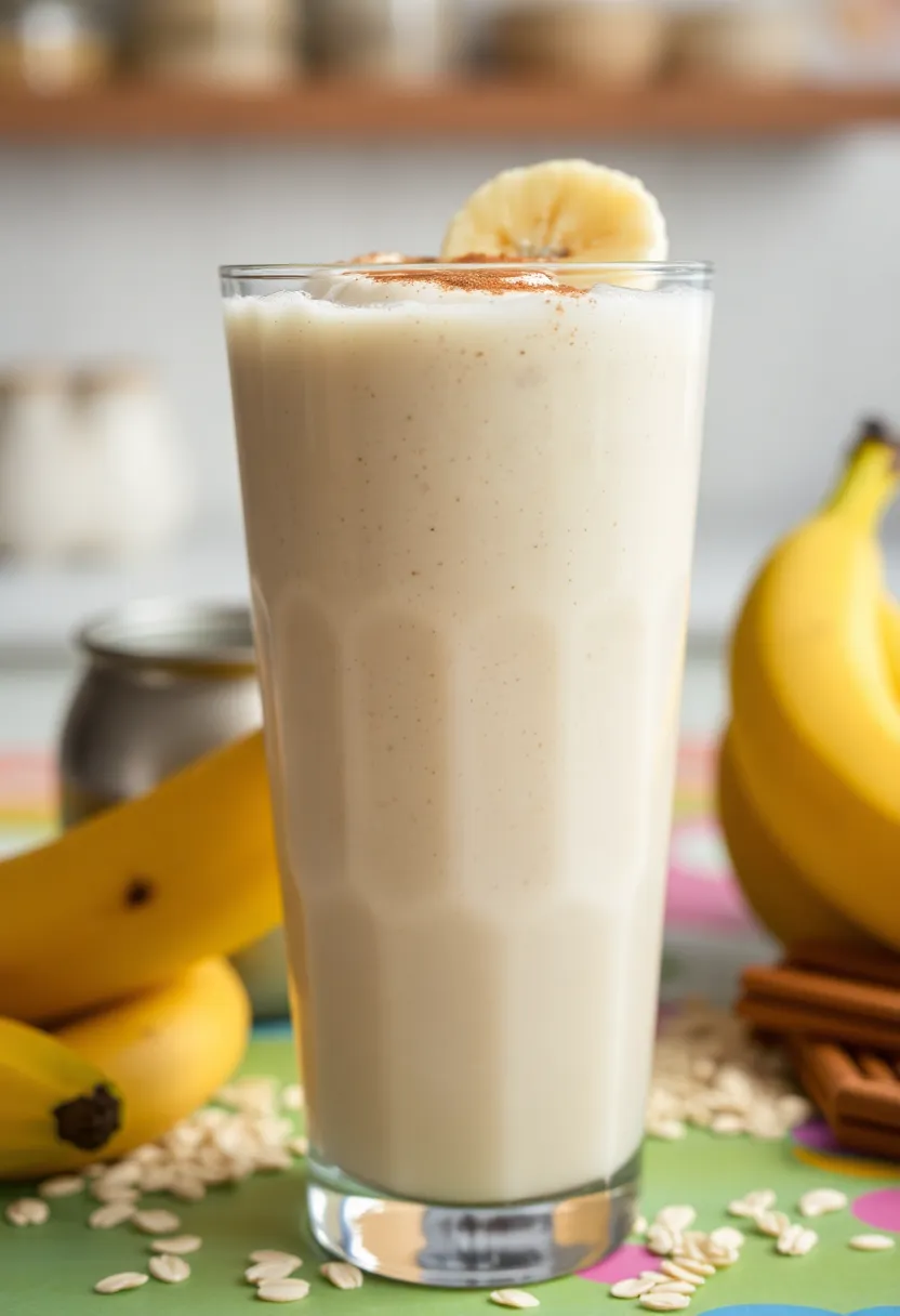 18 Family-Friendly Breakfast Ideas That Are Quick & Healthy (Kids Will Love #4!) - 10. Cinnamon Roll Smoothie
