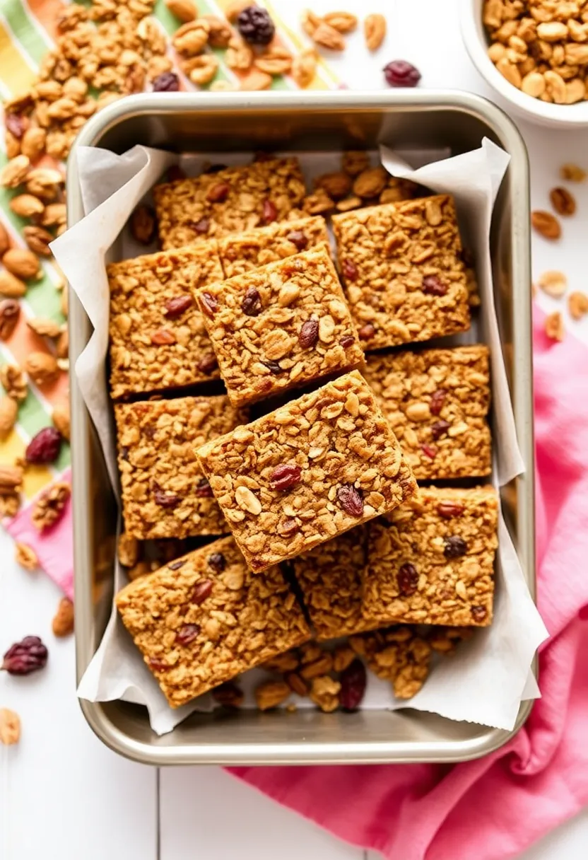 18 Family-Friendly Breakfast Ideas That Are Quick & Healthy (Kids Will Love #4!) - 16. Nutty Granola Bars