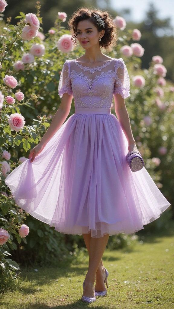 Soft Lilac in a Garden Ceremony