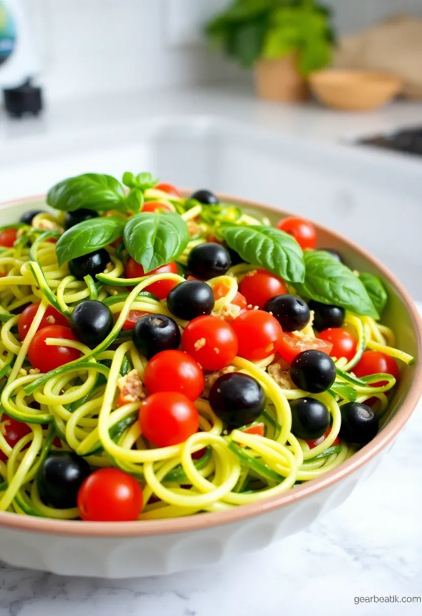 Salad Recipes Healthy Easy: The Ultimate Guide to Deliciousness! - 11. Zucchini Noodle Salad