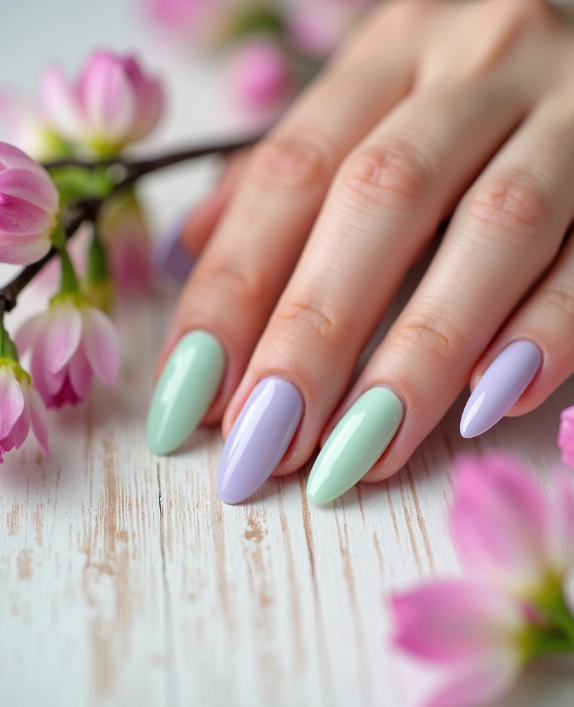18 Chic Almond Nail Colors for Every Season (Find Your New Favorite at #7!) - 1. Pastel Dreams for Spring