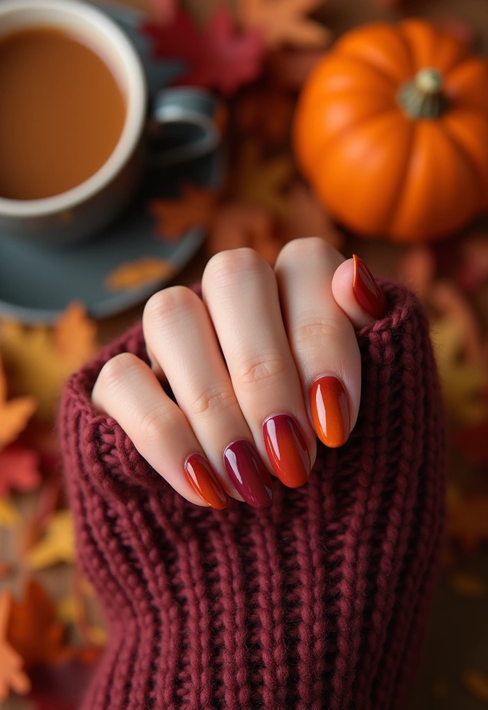 18 Chic Almond Nail Colors for Every Season (Find Your New Favorite at #7!) - 3. Earthy Tones for Autumn
