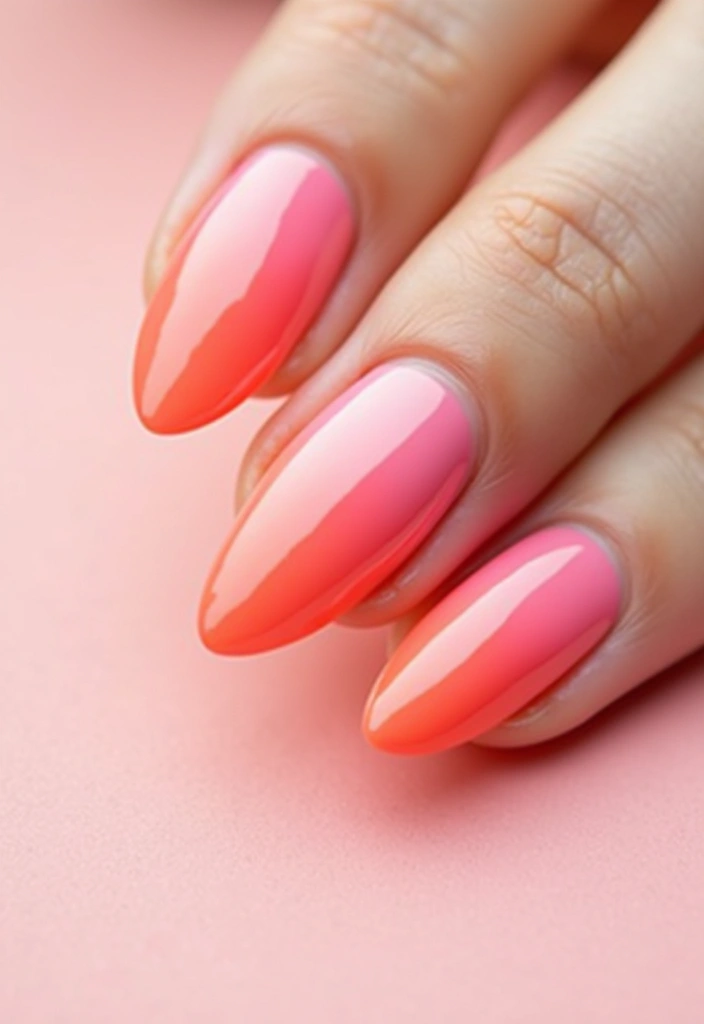 18 Chic Almond Nail Colors for Every Season (Find Your New Favorite at #7!) - 9. Ombre Effects for a Trendy Vibe