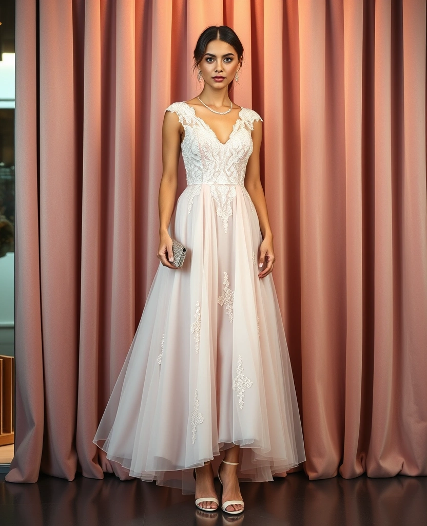 18 Glamorous Old Money Wedding Guest Dresses That Will Turn Heads! - 2. Glamorous A-Line Gown