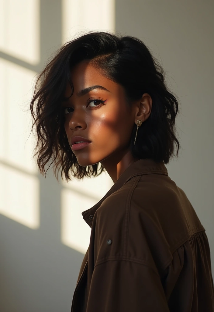 20 Trendy Short Hairstyles for Black Women to Try This Year (Don't Miss #8!) - 16. Layered Tapered Cut