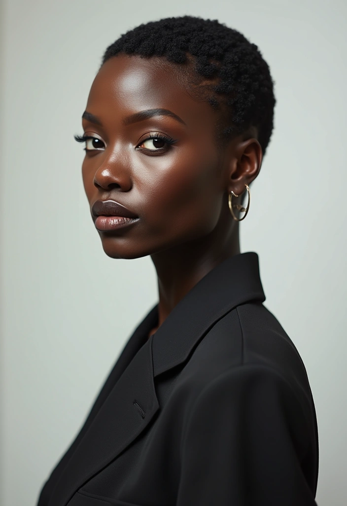 20 Trendy Short Hairstyles for Black Women to Try This Year (Don't Miss #8!) - 18. Short and Sleek