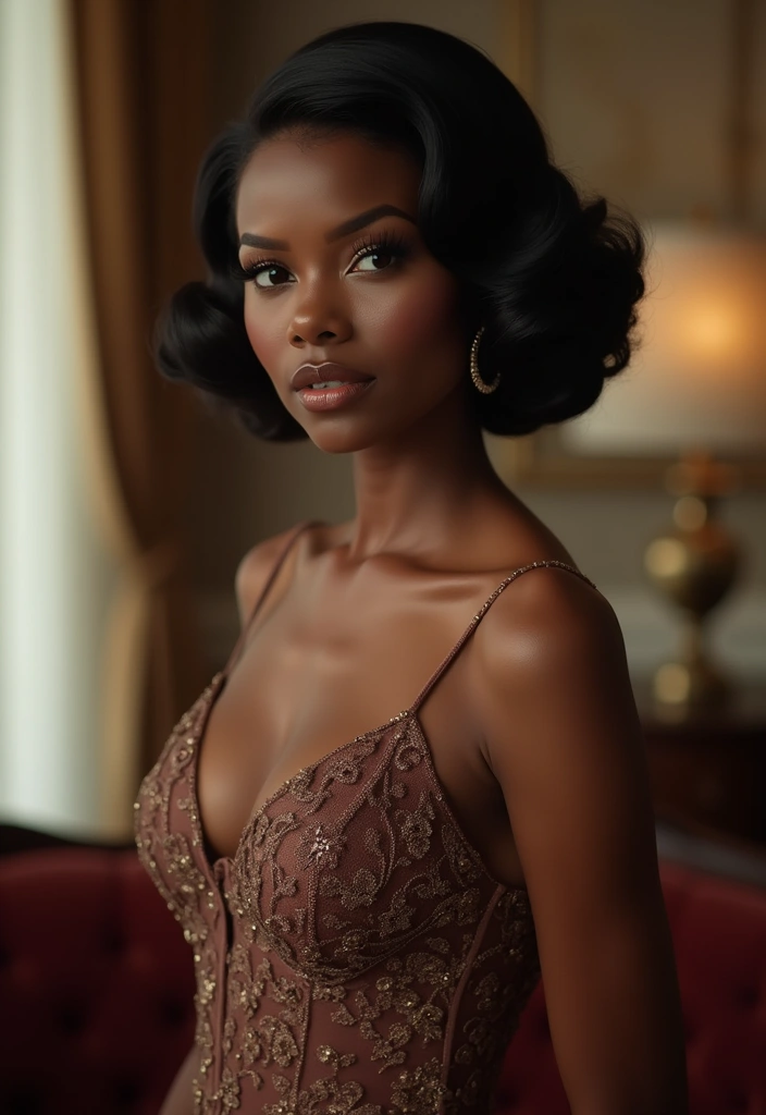 20 Trendy Short Hairstyles for Black Women to Try This Year (Don't Miss #8!) - 19. Vintage Finger Waves