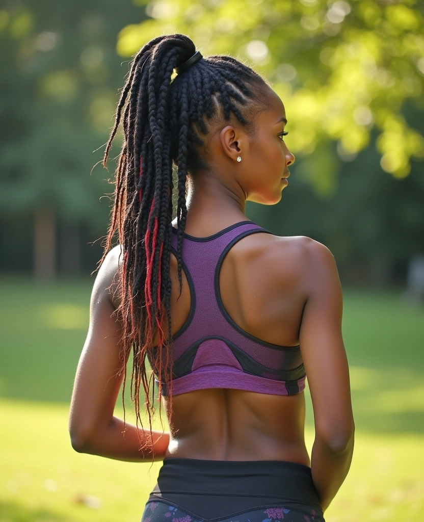21 Stunning Summer Hairstyles for Black Women with Braids (You Won't Believe #14!) - 17. Multi-Braided Ponytail for Extra Flair
