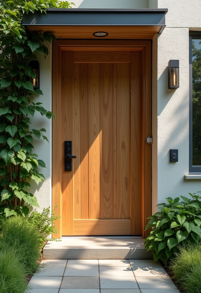 20 Exquisite Wooden Main Doors You Need to See to Believe! - 5. Eco-Friendly Options: Sustainable Wood Doors