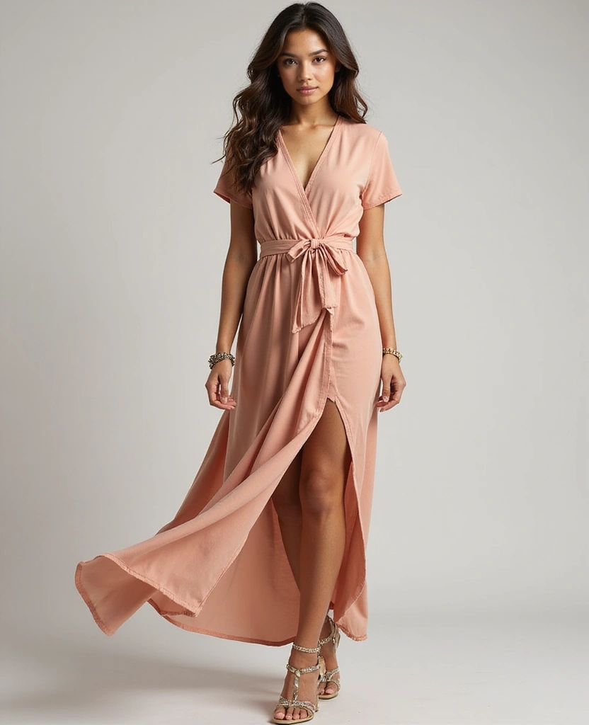 20 Professional Summer Outfits That Keep You Cool and Chic at Work! - 14. Versatile Wrap Dresses