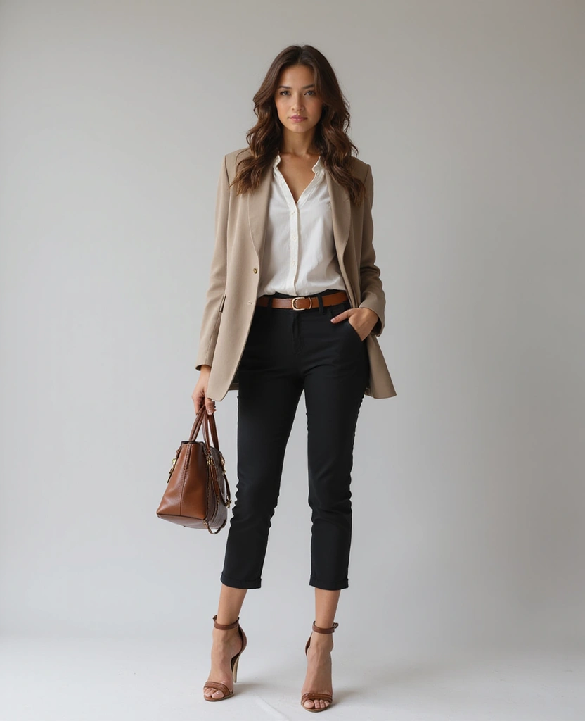 20 Professional Summer Outfits That Keep You Cool and Chic at Work! - 16. Stylish Capris