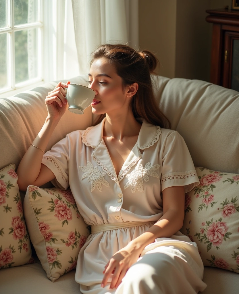 25 Must-Have Summer Lingerie Pieces That Are Perfect for Hot Days! - 23. Vintage-Inspired Pajama Set