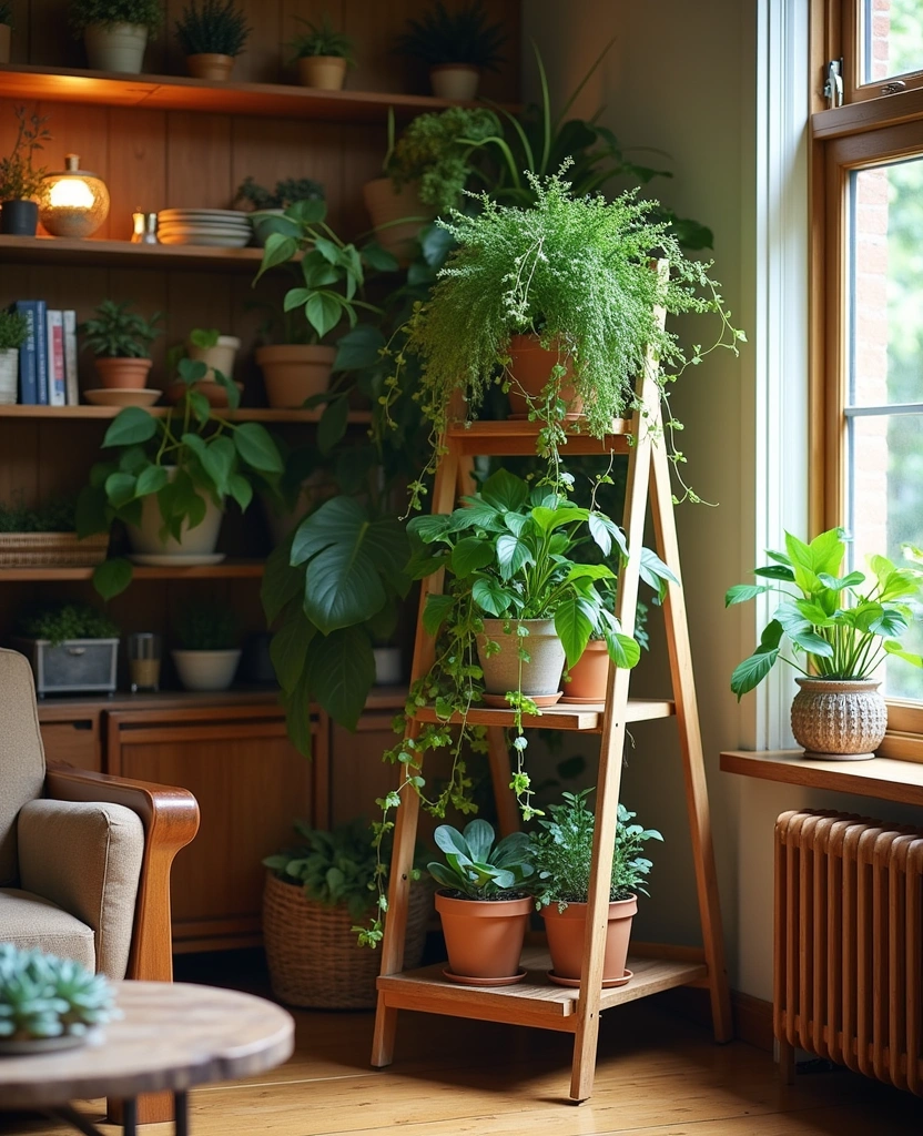25 Stunning Living Room Greenery Ideas That Will Transform Your Space! - 16. Natural Wood Accents