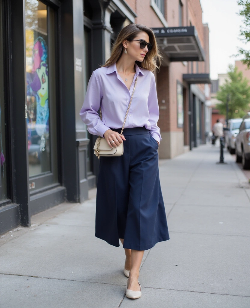 29 Gorgeous Silk Shirt Outfit Ideas That Will Elevate Your Wardrobe! - 15. The Relaxed Chic