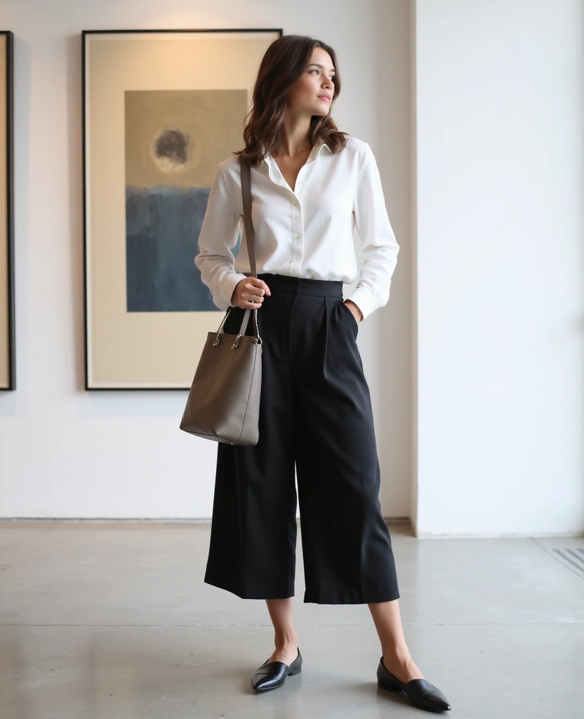 29 Gorgeous Silk Shirt Outfit Ideas That Will Elevate Your Wardrobe! - 29. The Modern Minimalist Look