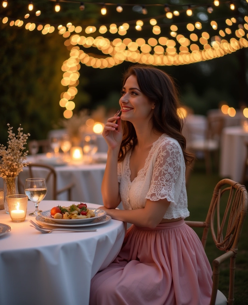 30 Versatile Pink Skirt Outfit Ideas for Every Occasion (Wait Until You See #5!) - 30. Charming and Classy: Pink Skirt and Lace Blouse