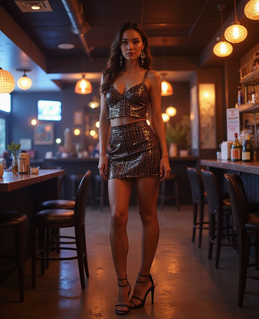 40+ Stylish Ways to Rock a Plaid Mini Skirt This Season (You Won't Believe #10!) - 29. Glam it Up with a Sequined Top