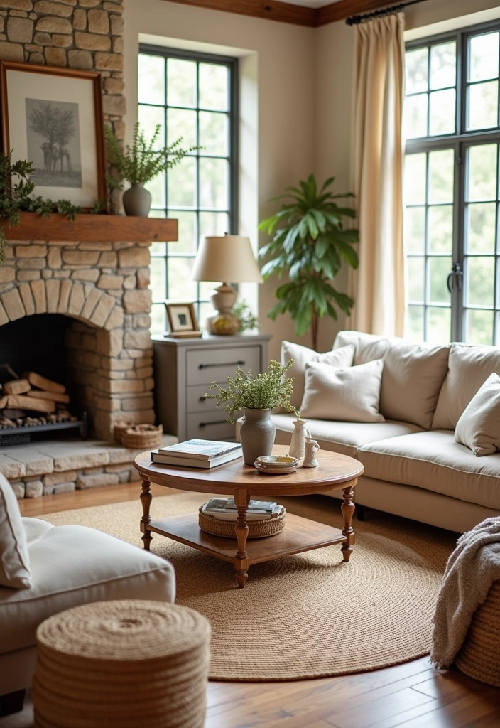 Explore 44 Stunning Organic Modern Living Room Designs for a Spacious Feel! - 4. Natural Textures