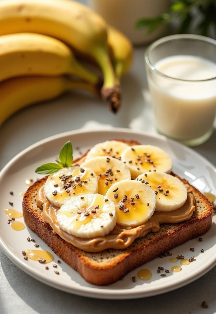 10 Breakfast Toast Ideas That Will Transform Your Mornings Forever! - 2. Peanut Butter Banana Toast