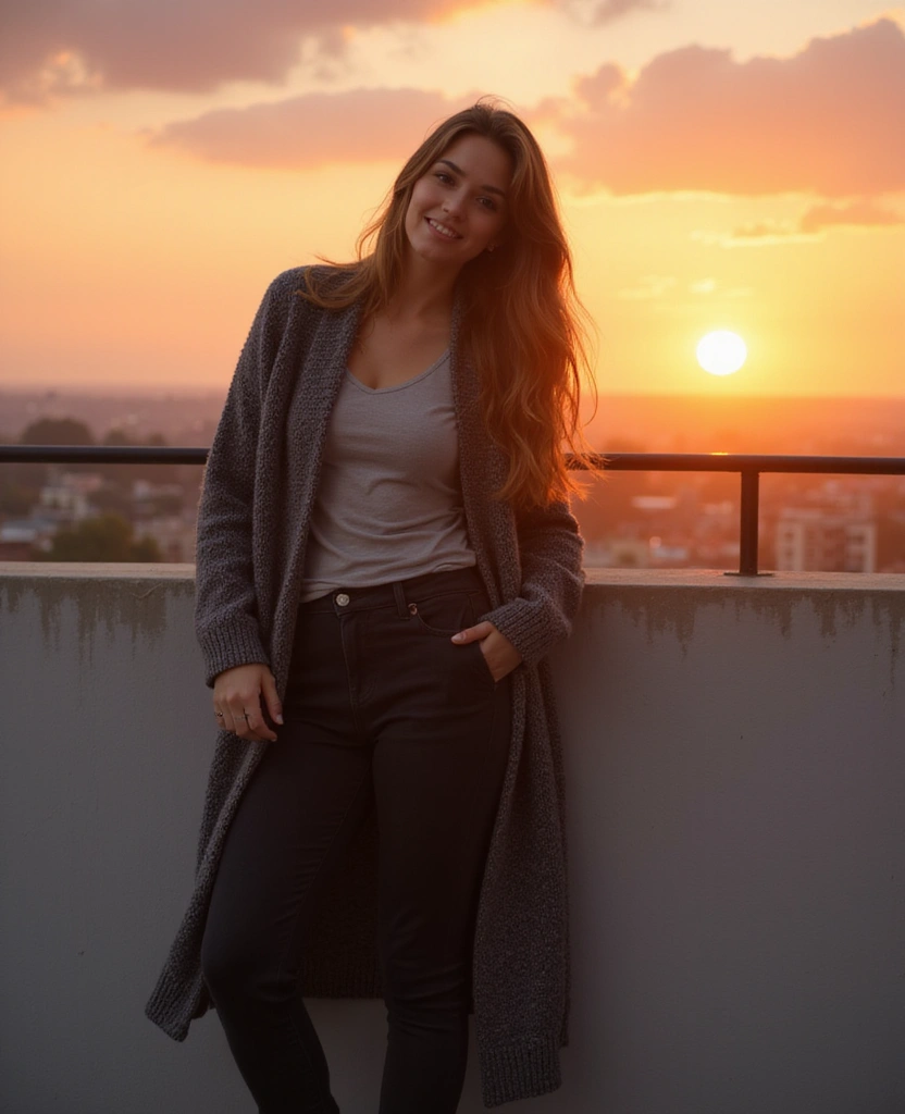 25 Stunning Black Jeans Summer Outfits That'll Make You the Style Icon of the Season! - 14. Trendy Layering with a Long Cardigan