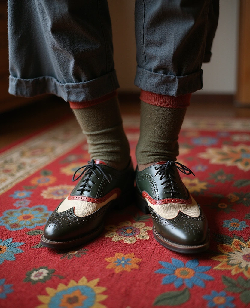 26 Retro Outfit Ideas That'll Make You Stand Out in Any Crowd! - 19. The Eclectic Brogues
