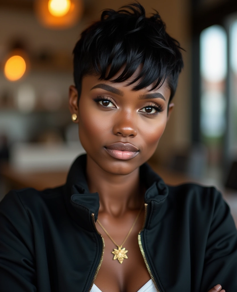 28 Fabulous Pixie Hairstyles for Black Women That'll Turn Heads Everywhere! - 13. Soft Pixie with Layers