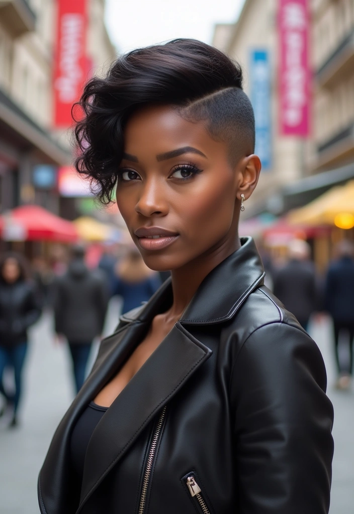 28 Fabulous Pixie Hairstyles for Black Women That'll Turn Heads Everywhere! - 5. Asymmetrical Pixie