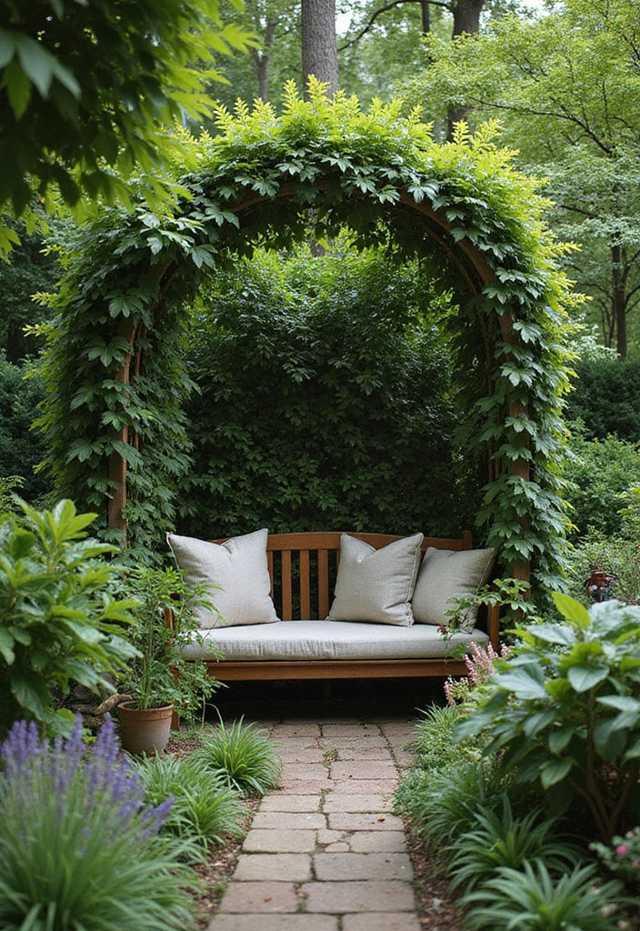 35 Outdoor Living Room Ideas That'll Make You Feel Like You're on Vacation Every Day! - 15. Secret Garden Hideaway