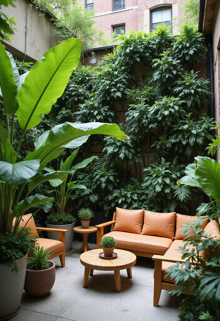 35 Outdoor Living Room Ideas That'll Make You Feel Like You're on Vacation Every Day! - 21. Urban Jungle Retreat