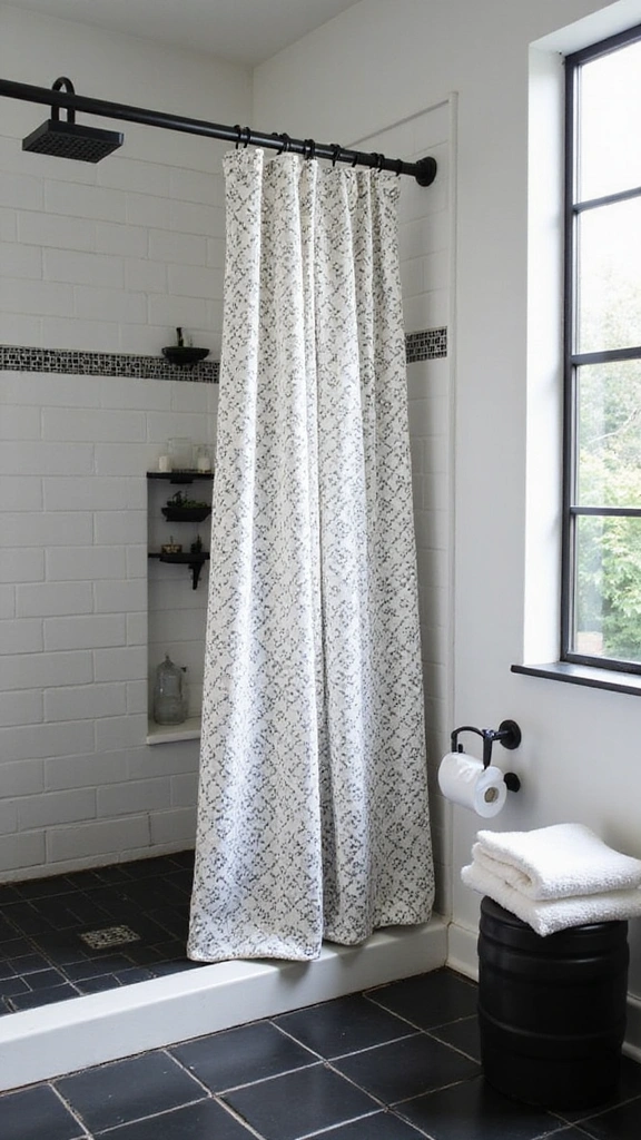 40 Bold Bathroom Color Inspirations That Will Make You Want to Redecorate (#30 is a Game-Changer!) - 2. Bold Black and White