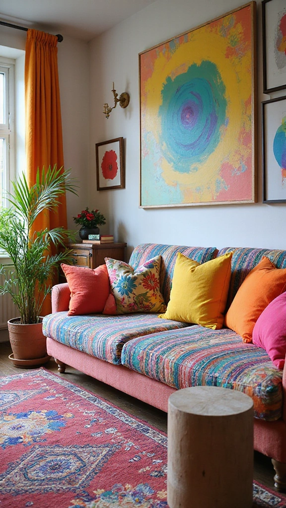 40 Stunning Living Room Makeover Ideas That Will Transform Your Space! - 15. Colorful Accents
