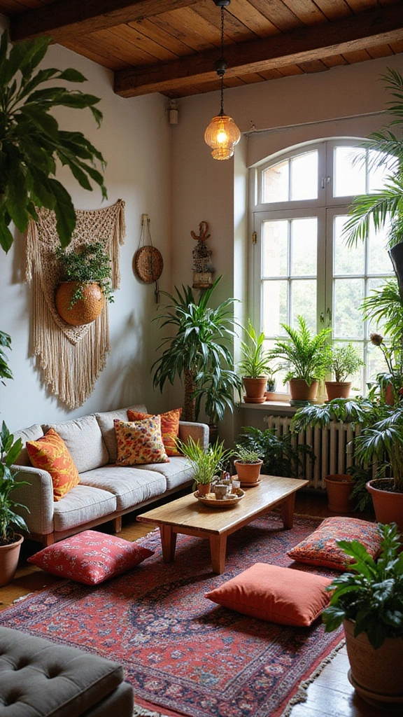 40 Stunning Living Room Makeover Ideas That Will Transform Your Space! - 2. Bohemian Bliss