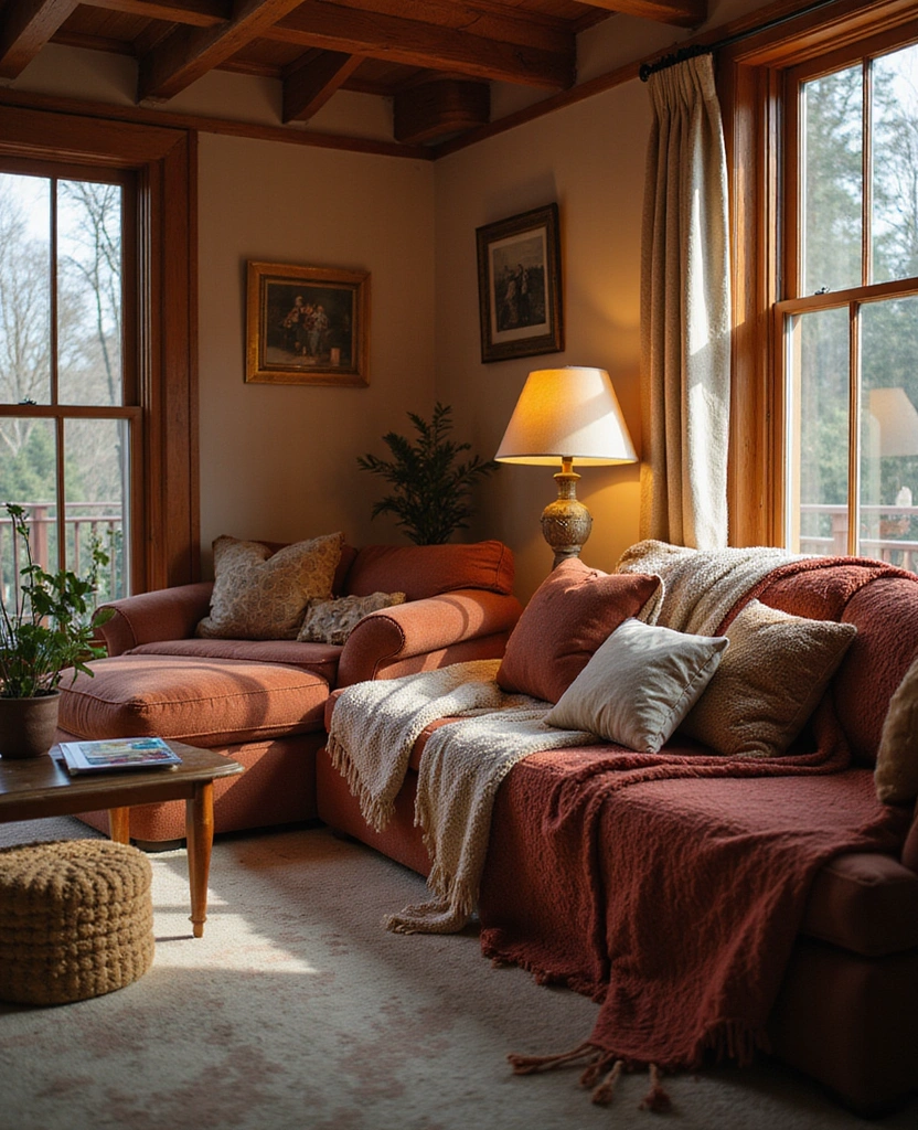 40 Stunning Living Room Makeover Ideas That Will Transform Your Space! - 32. Warm and Welcoming