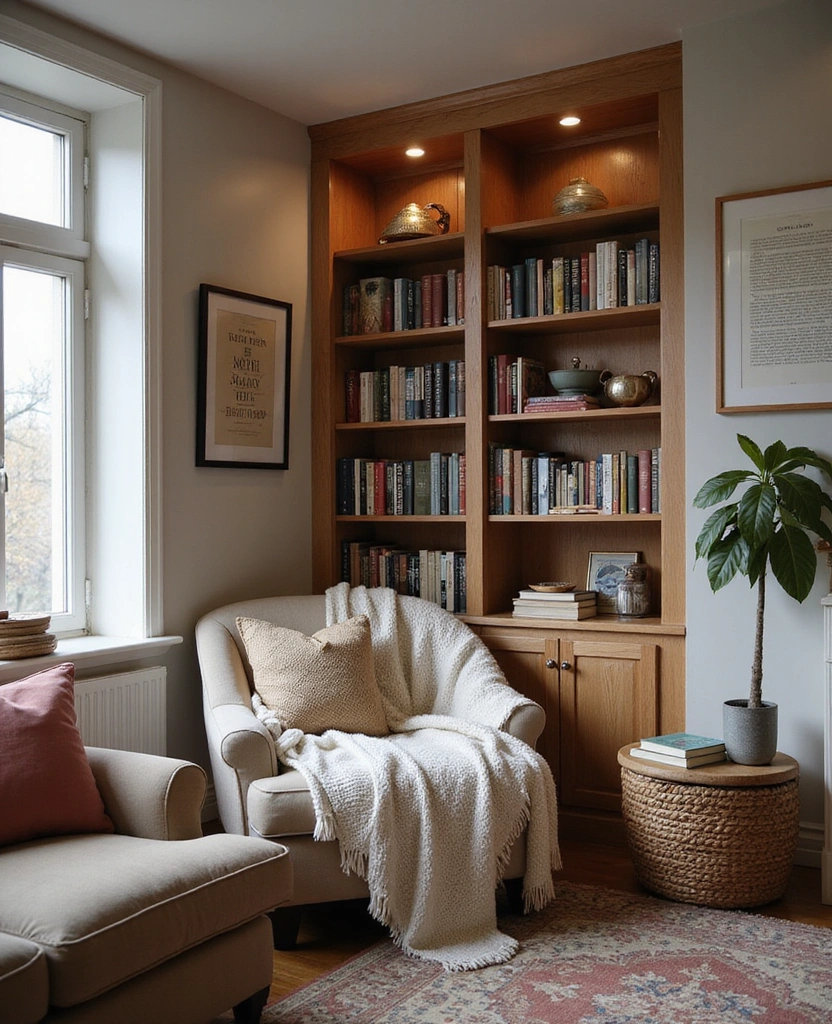 40 Stunning Living Room Makeover Ideas That Will Transform Your Space! - 35. Cozy Reading Nook