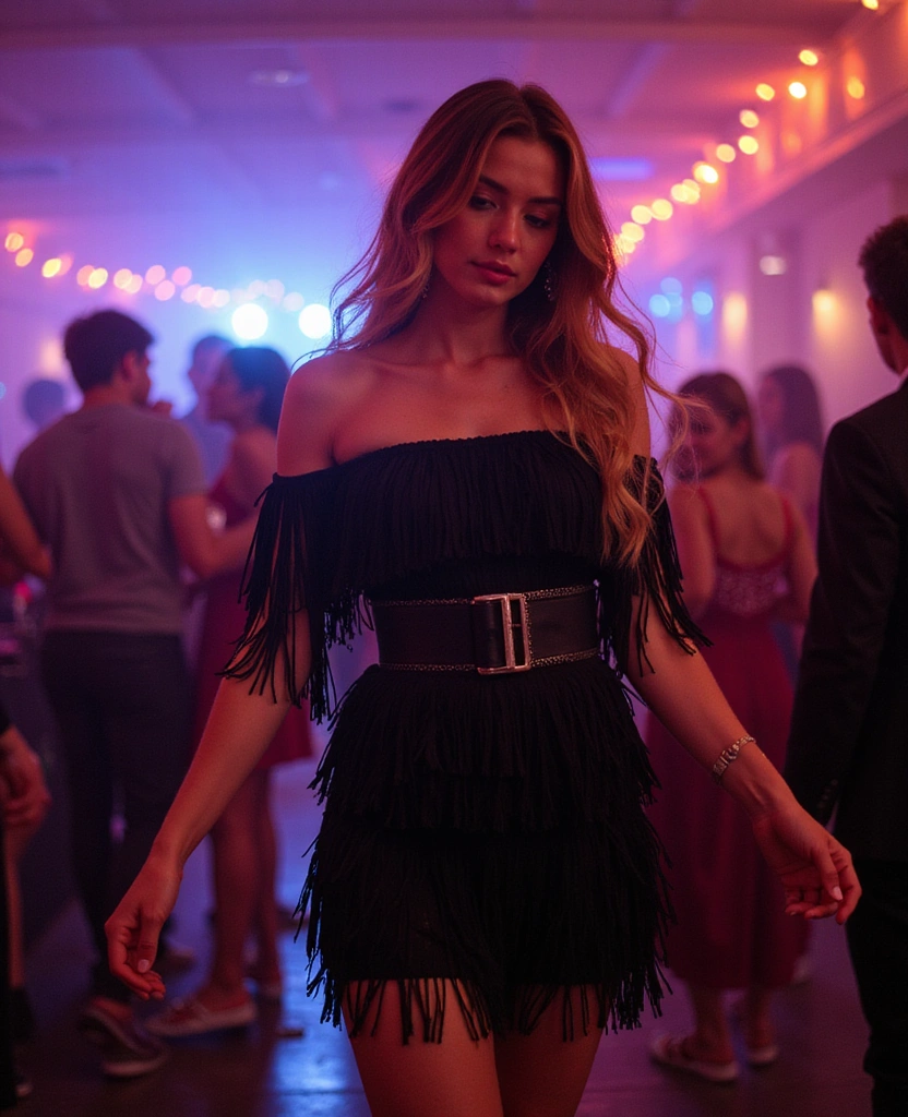 41 Off Shoulder Black Mini Dresses That Will Make Heads Turn (You Won't Believe #15!) - 31. Glamorous Fringe