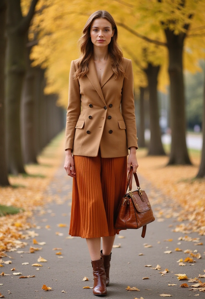 Chic Workwear for Every Season: Outfits That Speak Classy! - 5. Camel & Confidence