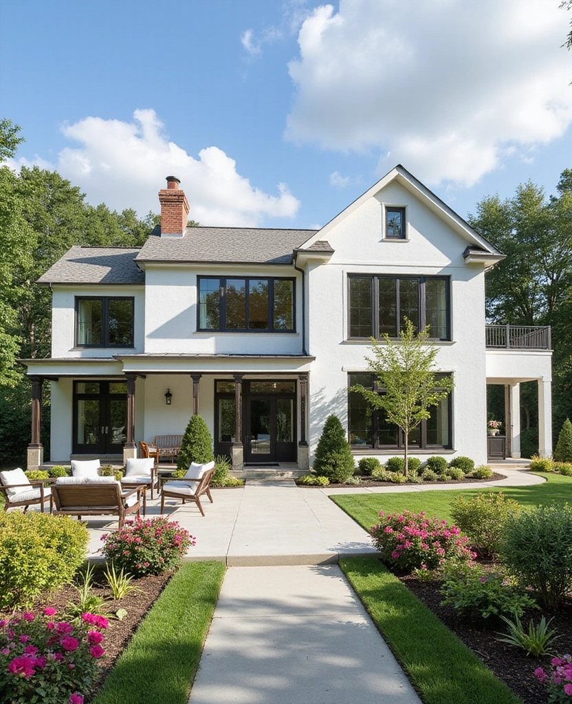 Discover the 32 Most Stunning American Colonial Homes You Need to See! - 23. The Stylish Mid-Century Colonial