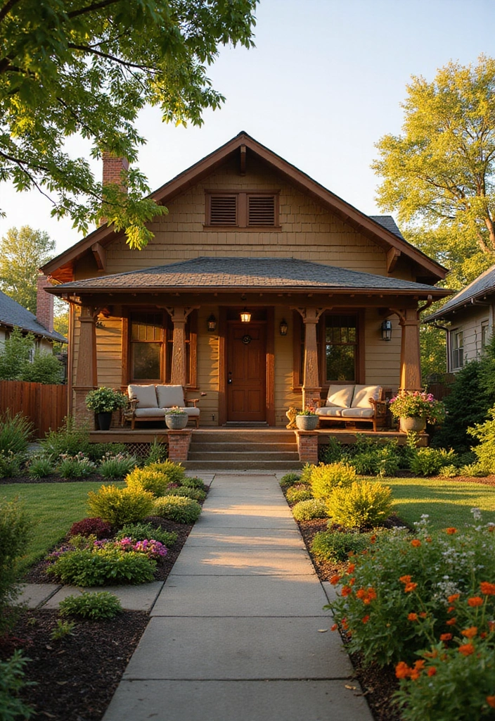 Discover the 32 Most Stunning American Colonial Homes You Need to See! - 32. The Classic Colonial Revival Bungalow
