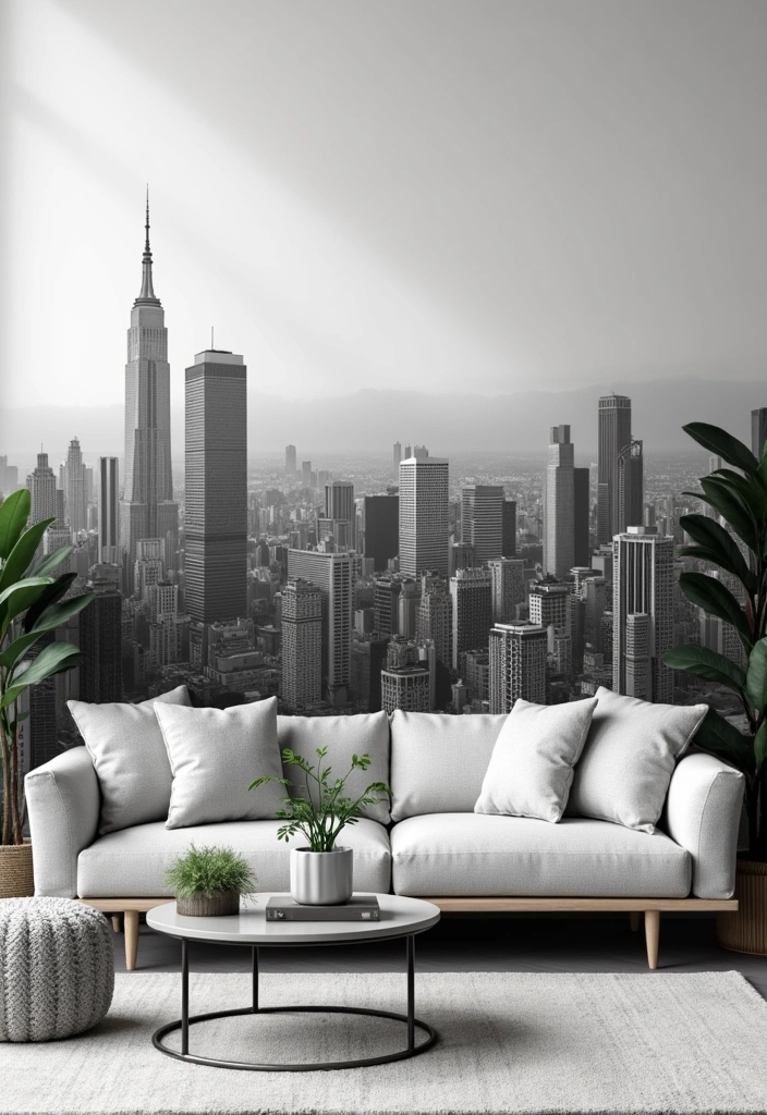 Serenity Pixels: 34 Minimalist Aesthetic Wallpapers for DIY Wall Art - 10. Urban Minimalism