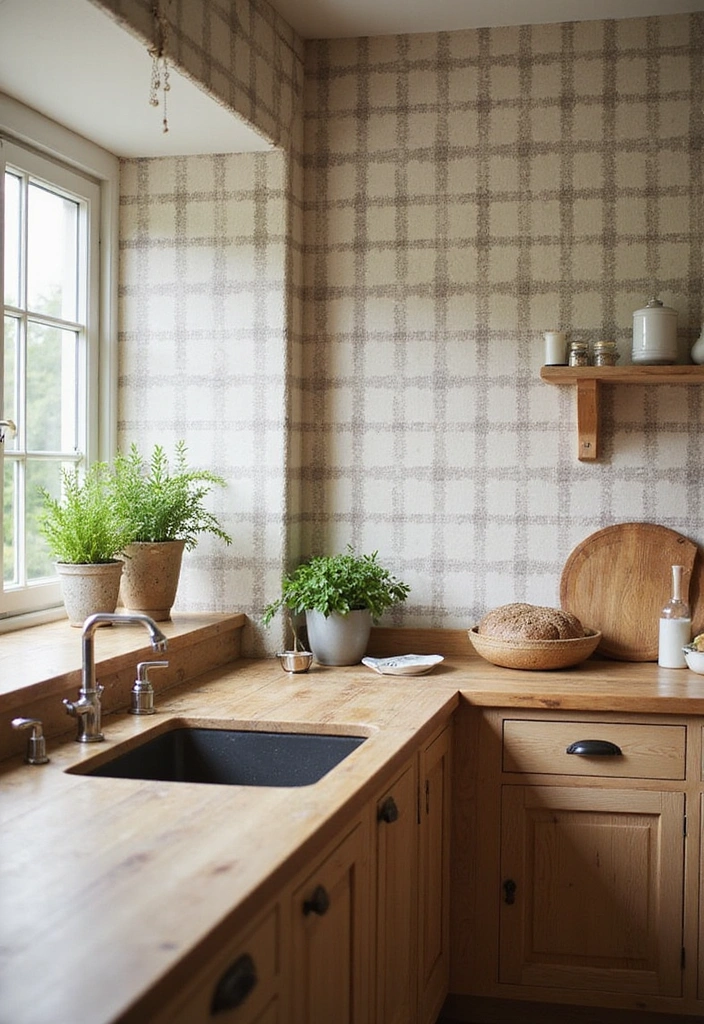 Serenity Pixels: 34 Minimalist Aesthetic Wallpapers for DIY Wall Art - 31. Rustic Charm