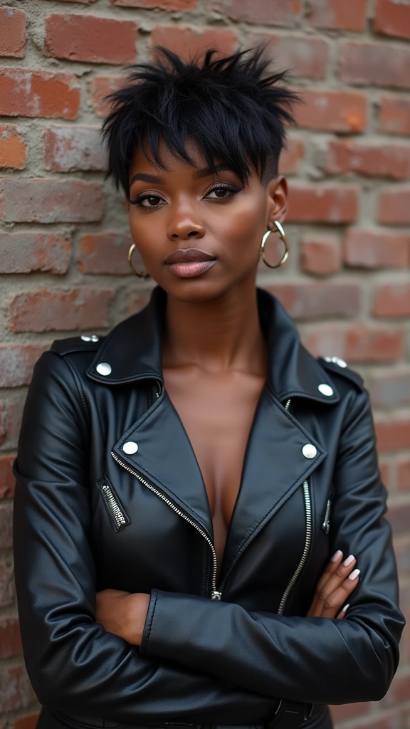 20 Stylish Short Haircuts for Black Women to Try This Year - 11. The Edgy Undercut Pixie