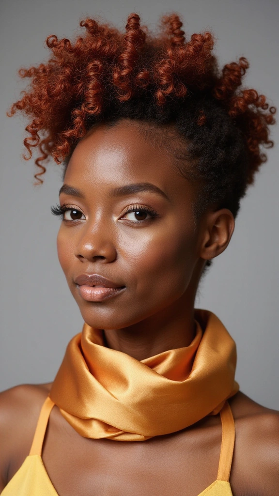 20 Stylish Short Haircuts for Black Women to Try This Year - 13. Auburn Taper with Coils