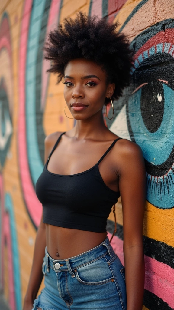 20 Stylish Short Haircuts for Black Women to Try This Year - 14. Tapered Afro