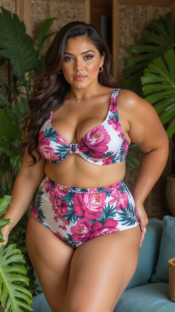 21 Stunning Plus Size Swimwear Styles That'll Make You the Star of the Beach! - 7. Bold Prints and Patterns
