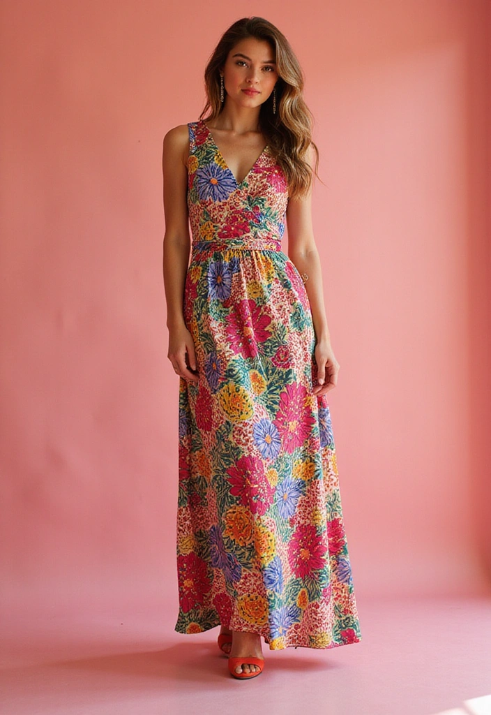 35 Stunning Bridal Shower Guest Outfits That’ll Make Heads Turn (You Won't Believe #7!) - 9. Bold Print Dress: Make a Statement