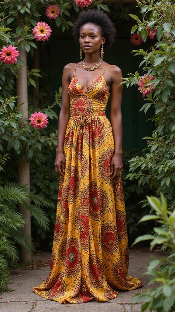 Embrace Elegance: Top African Print Gowns to Elevate Your Wardrobe - 1. The Classic Maxi Gown: Timeless Elegance