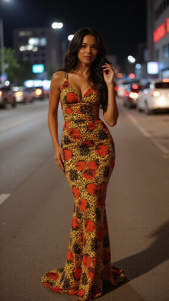 Embrace Elegance: Top African Print Gowns to Elevate Your Wardrobe - 4. The Bodycon Gown: Bold and Beautiful